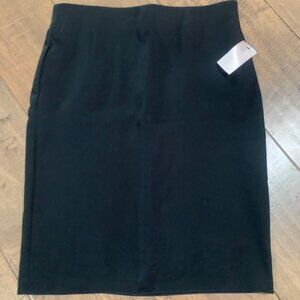 Philosophy Women’s pencil Skirt black knee length zip up